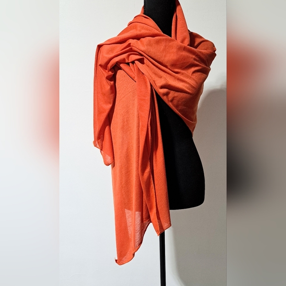 Sz OS | Shawl/Wrap/Shrug | Orange/Carrot/Ginger Copper - Picture 4 of 8